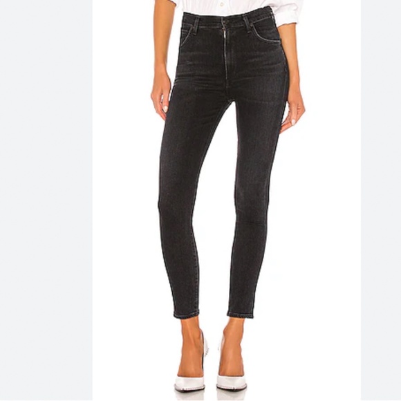 Citizens of Humanity Chrissy Sculpt High Rise Skinny in Black Size 31 - Picture 1 of 6